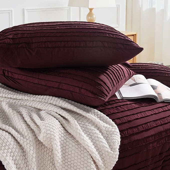 NEXHOME PRO Duvet Cover Queen, 3 Pieces Boho Tufted Duvet Cover Set, Soft and - Image 6