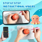 Gipony Needle Felting Kit, 5Pieces Animal Making Wool Needle Felting Starter Kit - Image 3