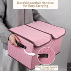 Foldable Fabric Storage Box, 16.5 x 11.8 x 9.8 inches, - Image 4