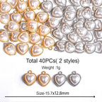 stino 40/48Pcs Paired Crystal Pendants Charms - Image 2