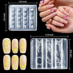 6pcs 3D Flower Silicone Nail Art Molds Kit - Image 4