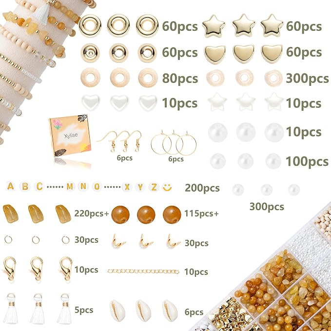 Xylise Jewelry Making Supplies Kit Natural Stone Beads - Image 2