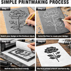 Falling in Art Professional Soft Linoleum Carving Block, 9 Inches by 12 Inches - Image 6