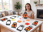 42PCS Sunday School VBS Crafts Bulk: Black Paper Oil-Lamp Nativity Suncatchers - Image 8