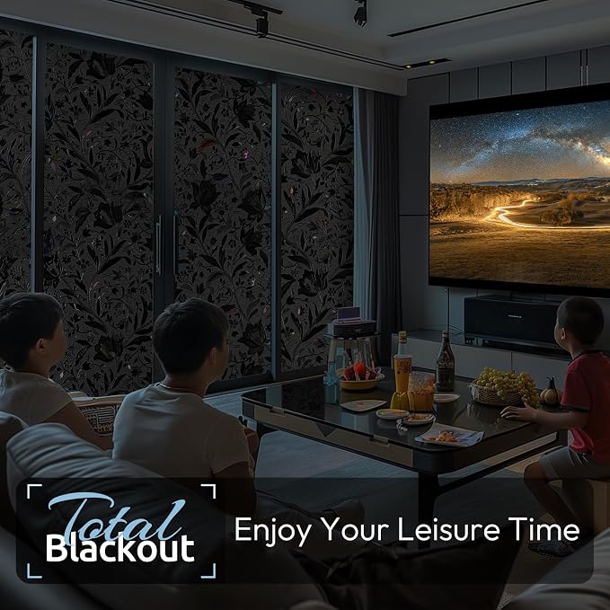rabbitgoo Total Blackout Window Film, 29.5" x 157.4" | Sun Blocking Light - Image 7