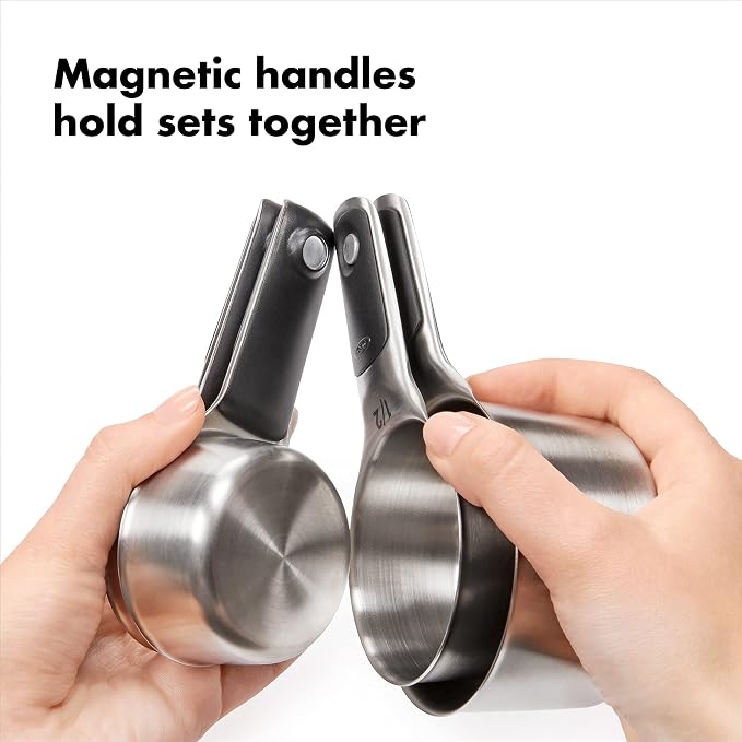 OXO Good Grips Stainless Steel Measuring Cups and Spoons 8-Piece Set, 4 Cups - Image 4