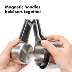 OXO Good Grips 8 Piece Stainless Steel Measuring Cups and Spoons Set - Image 5