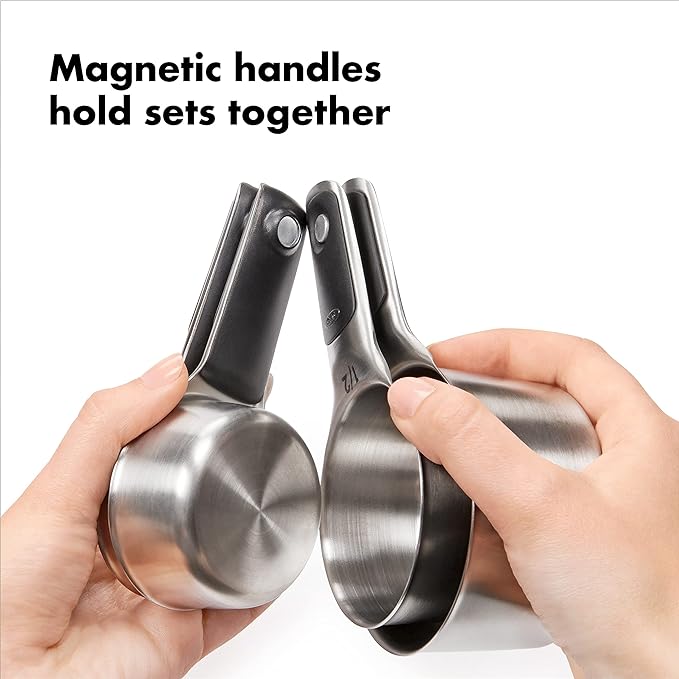 OXO Good Grips 8 Piece Stainless Steel Measuring Cups and Spoons Set - Image 5