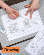 Density-upgraded 18"x12" Self Healing Cutting Mat, Idemeet Rotary Sewing Mat - Image 5