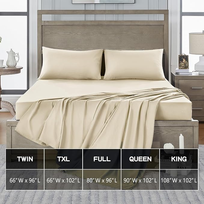 FreshCulture King Flat Sheets Only 2 Pack - Image 5