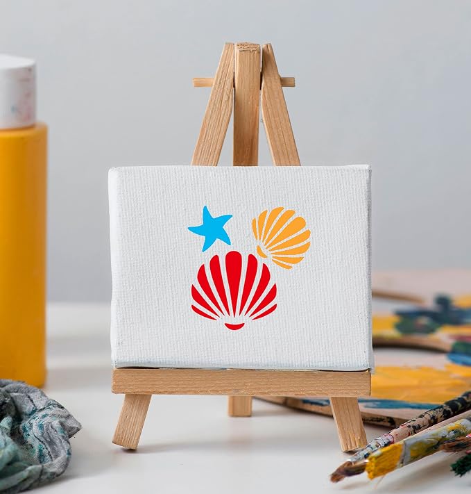 Sea Life Stencils for Kids, Drawing Templates for Wall Wood Fabric Canvas - Image 4
