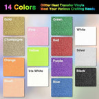 Blue Glitter HTV Heat Transfer Vinyl Roll 12inch x 10 ft - Image 5