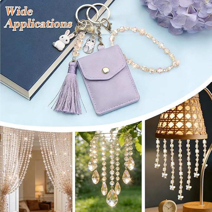 Zefy 2000+ Pcs Crystal Glass Beads - Image 3