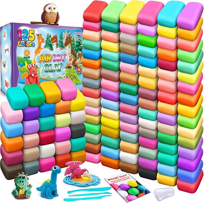 ESSENSON Air Dry Clay 125 Colors, Modeling Clay by ESSENSON