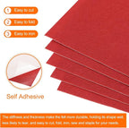 MECCANIXITY Adhesive Felt Sheets, Felt Fabric Crafts Back Adhesive Felt Sheets - Image 4