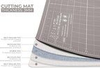 Elan Cutting Mat 36x60 Black & Taupe, Extra Large Self Healing Cutting Mat 36 x - Image 3