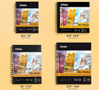 Ohuhu Mix Media Pad, 8.8" x 11.6" Mixed Media Art Sketchbook, 120 LB/200 GSM - Image 6