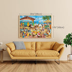 BenBen Puzzles for Adults 1000 Pieces, Dogs on Vacation, Funny Dog Jigsaw - Image 8