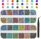 qiipii 24 Color 2mm Small Crystal Resin Rhinestones by qiipii