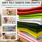 Red Felt Fabric 36" x 72" 1.6mm Thick Large Craft Sheet | Soft, Flexible Felt - Image 3