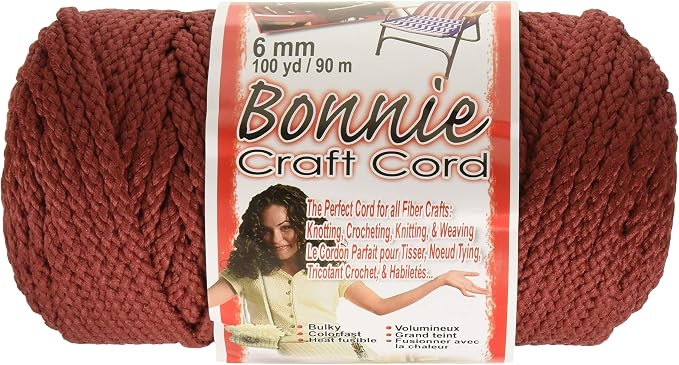 Bonnie Macrame Craft Cord 6mmX100yd by PepperellCrafts