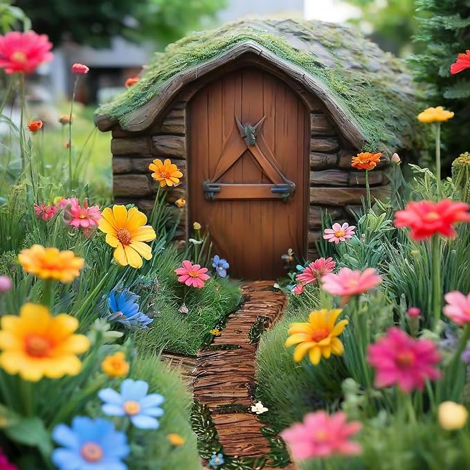 MUAMAX Fairy Garden Walkway Path Pathway, Fairy Garden Accessories, Wood Road - Image 5
