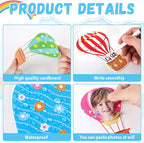 80Pcs Colorful Hot Air Balloons Cutouts Back to School Bulletin Board Hot Air - Image 3