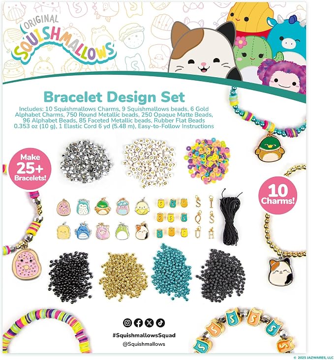 Original Squishmallows Bracelet Design Set, Cute & Friendship Bracelet Kit - Image 11