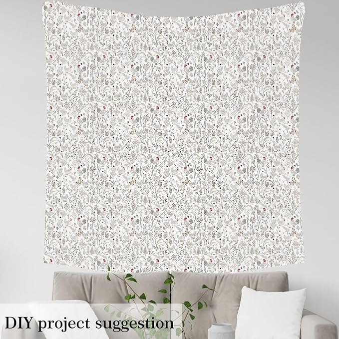 Farm Chicken Eggs Fabric by The Yard, Vintage Style Farmhouse Animal Flannel - Image 4