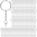 Keychain Rings for Crafts, Flasoo 360Pcs Keychains for Resin Include Key Rings by Flasoo