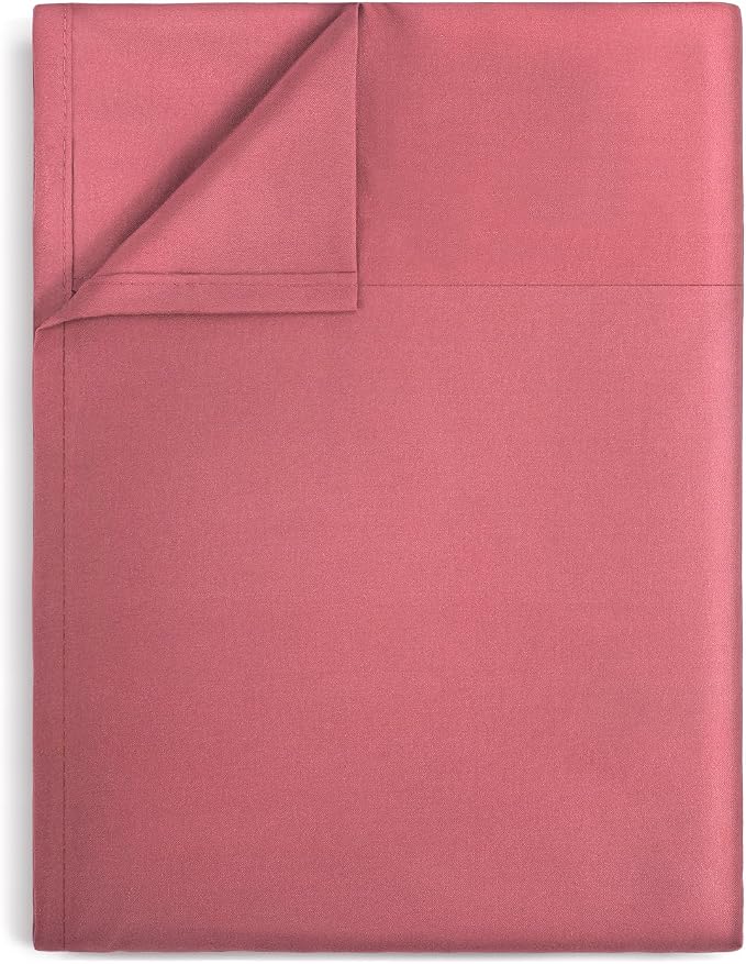 Lirex White Twin Flat Sheet Only, Ultra Soft & Breathable Brushed 1800 by Lirex