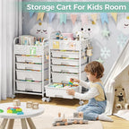 5 Drawer Rolling Storage Cart - Image 8