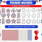 36 Sets 4th of July Patriotic Diamond Painting Crafts Ornaments 250th - Image 4