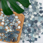 LITMIND 1.1 LB Gray Irregular Glass Mosaic Tiles - Image 6