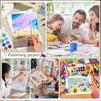 300 Sheets Watercolor Paper 8.5 x 11, 140 lb/300 GSM Cold Press Watercolor - Image 7