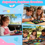 ZMLM Scratch Paper Art-Crafts Gift: 2 Pack Rainbow Notebooks Supplies Toys - Image 4