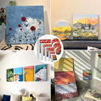 21 Packs Stretched Canvases for Painting, Round Canvas - Image 7