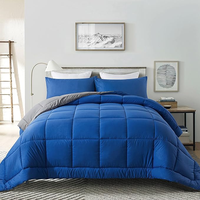 DOWNCOOL King Size Comforter Set -All Season Bedding Comforters Sets by DOWNCOOL