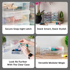 IRIS USA Clear Storage Cases, |Made in USA|, Plastic Bead Organizing Containers - Image 3