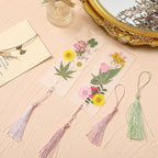Fuyoooo 176 Pcs FloPressedwers Bookmark Making Kit, DIY Bookmark Laminating - Image 4