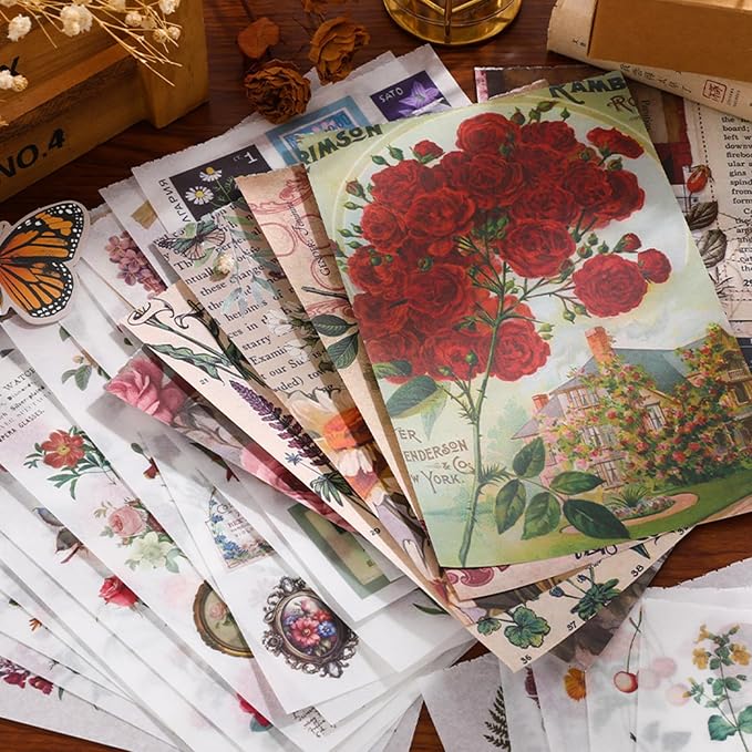 Flower Sticker Book for Scrapbooking, 500+ Floral Stickers for Junk Journal - Image 5