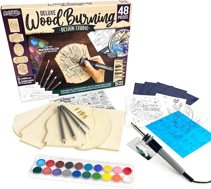 ArtSkills Wood Burning Kit for Beginners, Deluxe Pyrography Wood Engraving Art by ArtSkills