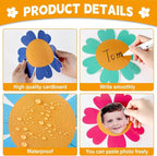 160Pcs Colorful Flower Cutouts Back to School Bulletin Board Decoration Set - Image 3