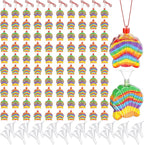 Tanlade 50 Pcs Shell Shaped Sand Art Bottle Necklaces by Tanlade