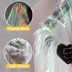 11 Yard Long White Iridescent Organza Fabric - Image 4