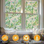 Countewol Privacy Window Films Stain Glass Cling No Glue Anti-UV Window Sticker - Image 6