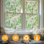 Countewol Privacy Window Films Stain Glass Cling No Glue Anti-UV Window Sticker - Image 6