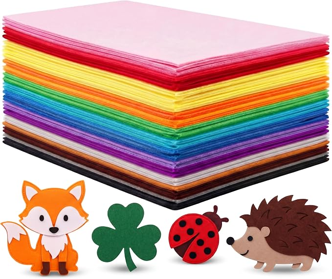Reginary 120 Pcs 16 x 20 Inch Felt Sheets Bulk by Reginary