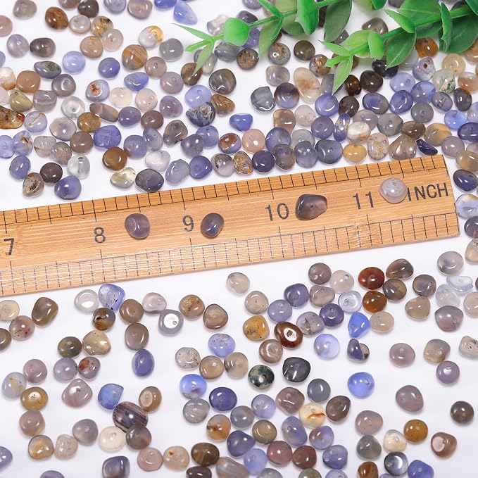 400pcs Natural Chip Stone Beads - Image 2