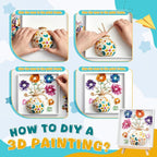 Fuyoooo DIY Vase Mosaic Painting Kit, 7.87 x 7.87 x 0.79 Inches DIY Arts and - Image 5